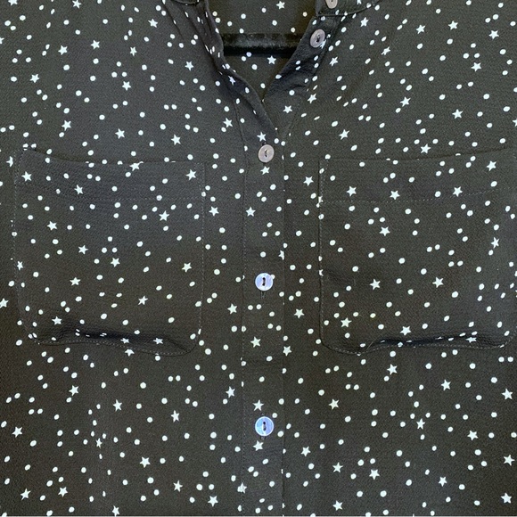JDY long sleeve star & dot blouse - Picture 2 of 4